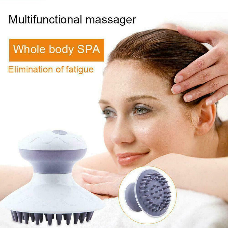 Multipurpose Electric Vibrating Scalp Massage Head Hair Care Brush Massager O9T6