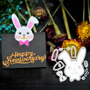 DIY Card Paper Making Craft Cute Rabbit Metal Cutting Dies for Scrapbooking