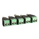 5PCS Mini Coax CAT5 To Camera CCTV BNC Video Balun Connector Adapter