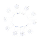 Pack of 10, Pro Nail Tips Clips Sets Finger Poly Quick Building Gel Extension