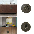 Chinese Furniture Brass Hardware Latch Cabinet Face Copper Door Pull Handle T4B9