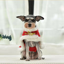 Christmas Cloak&Scarf Costume Set With Bells Pet Clothes Apparel S