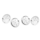 4x 316 Stainless Steel Round Marine Louver Air Vent Ventilation Gille Cover