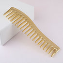 Anti-static Wide Tooth Comb Barber Heat Resistant for Curly Hair Golden