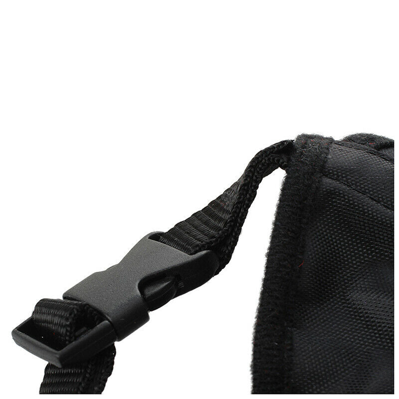 Adjustable Nylon Pet Dog Mouth Muzzle Grooming Chawing Bark Bite Stop BlackJ5Z5