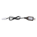 9.6V USB to L6.2-2P Plug NI-MH/NI-Cd Battery Charging Cable For RC Drone Toys