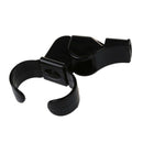 Black Plastic Pealess Finger Grip Sports Referee Whistle C4L4