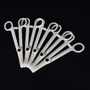 1X Piercing Supplies Tool Clamp Disposable Plastic Slotted Round Forcep bzTOCA