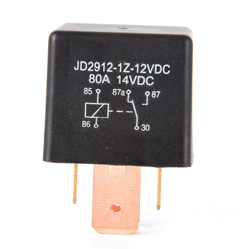 Waterproof 12V Relay DC SPDT 80A 5 Pin Car Changeover Automotive ON/OFF Rela Bj