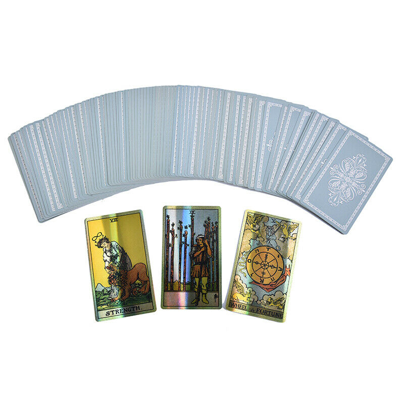 Tarot of Smith Waite Holographic Board Games Divination Table Game Card Deck Ew