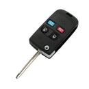Flip Key Shell+Key Blank Refit Remote Key Fob 4 Button Fit for Ford Mercury