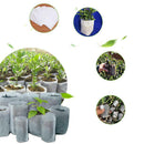 100pcs Biodegradable Non-woven Nursery Bag Plant Grow Bags Seedling Pots AU