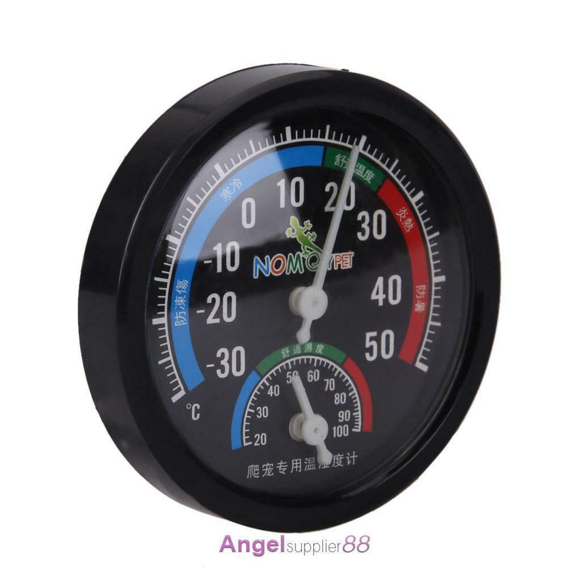 Hygrometer Humidity Meter Tester Pet Reptile Terrarium Thermometer Dial Gauge