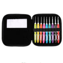 9Pcs Crochet Hooks Set Knitting Smooth Needles Tools Ergonomic Crochet Set  T4W7