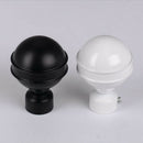 Fit for 28mm Window Treatment Rod Ends Caps Curtain Pole Finial, 1Pc White G
