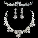 Wedding Party Bride Crystal Rhinestone Necklace Earrings Headband Jewelr NT3C