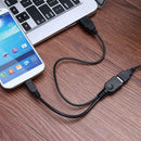 CableDeconn C0204 USB to USB+Micro 5 Pin Female to Male Y OTG Converter Cable