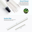 Electric Fish Tank Vacuum Cleaner Syphon Operated Gravel Water Filter Clean Q7F9