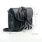 women messenger bags crossbody bags ladies shoulder purse(Black)