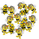 New 20 Pieces Wood Shapes Bee Embellishments for Scrapbooking Crafts Decora W3X8