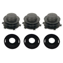 3x Head Cover Spool Cap Set for Stihl 25-2 FS55 FS80 FS83 FS85 FS90 FS100 FS110