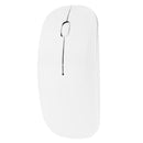 2.4GHz 1,000DPI Ultra-thin 3-Button Wireless Photoelectric Mouse (White)