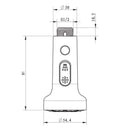 3 Function Kitchen Faucet Spray Head Replacement Part - Pull Out Settings Shower