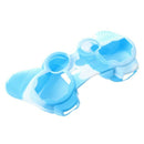 Controller cover protective case for replacement silicon blue-white cover f
