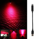 Red Plug & Play Car and Home Ceiling Romantic USB Night Light Starry Decor Lamp