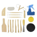 Wooden Polymer Clay Tools Clay Sculpting Tools Sculpture Kit for Beginners