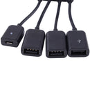 4 Port Micro USB Power Charging OTG Hub Cable fit for Android Tablet Smartphone