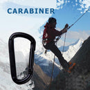 Alloy D Shaped Carabiner Keychain Outdoor Camping Hiking Hammock Buckle