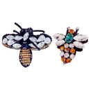 Handmade Rhinestone Bead Patches Bees Cool Fashion Sew On Crystal Beaded Pa