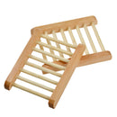 Natural Wood Soap Tray Holder Dish Storage Bath Shower Plate Home BathroomWash