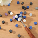100pcs Retro Octagon Fire Painting Pills Sealing Wax Grain for Envelope (F) A