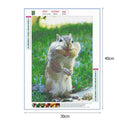 5D DIY Full Drill Diamond Painting Squirrel Cross Stitch Mosaic Kit (QF117)