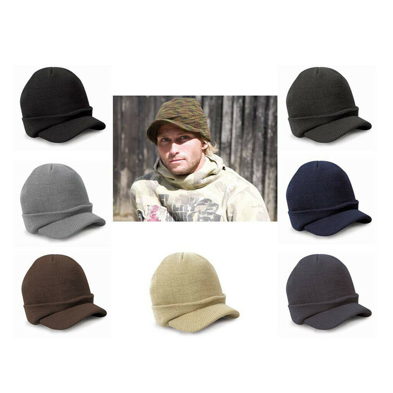 2pcs Berets Visor Cap for Men Women Winter Hat