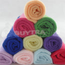 10 pcs Candy Color Practical Luxury Soft Fiber Cotton Face/Hand Cloth Towel