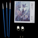 DIY Oil Painting Paint By Number Kit-Butterfly with Purple Flower 16x20 Inc