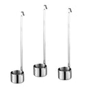 3x Stainless Long Handle Pouring Hanging Wine Dipper Sauce Ladle with Hook