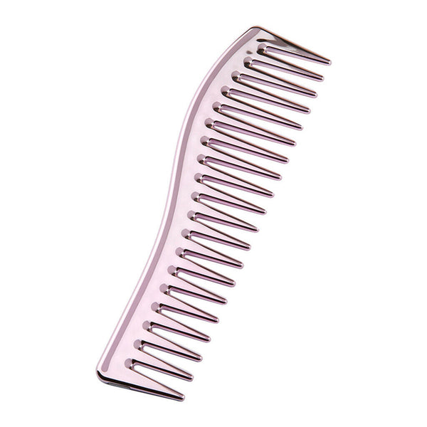 Anti-static Wide Tooth Comb Barber Heat Resistant Curly Hair Pink for Beauty