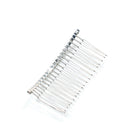 10 Pieces DIY Blank Metal Hair Clips Side Comb 20 Teeth Bridal Accessories
