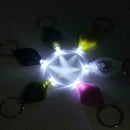 Mini Compact Keyring 2 Led Light Torch White Keychain Flashlight Portable L8X2