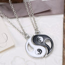 New Yin Yang Pendant Necklace Chain Couple Friend Friendship Jewelry Gifts 2PCS