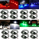 4Pcs 9W LED Rock Light for Jeep Wrangler Off-Road Under Wheel Light Bar Boa