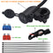 5V 4.2A Dual USB Charger Blue LED Light for Motorcycle Bike 22mm Handlebar
