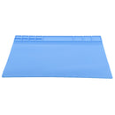 Silicone Heat Mat Insulation Kit Maintenance Desk Soldering Pad  Deep Blue