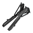 2pcs Triangular Folding Bracket Metal Release Catch Support Shelf (10 inch) A