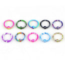 10PCS Body Piercing Round Captive Bead Nose Ring Hoop Stud Gauge Women Jewelry F