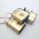 Mini Bible HOLY BIBLE Keychains Religious Christian Jesus Cross Keyrings TR
